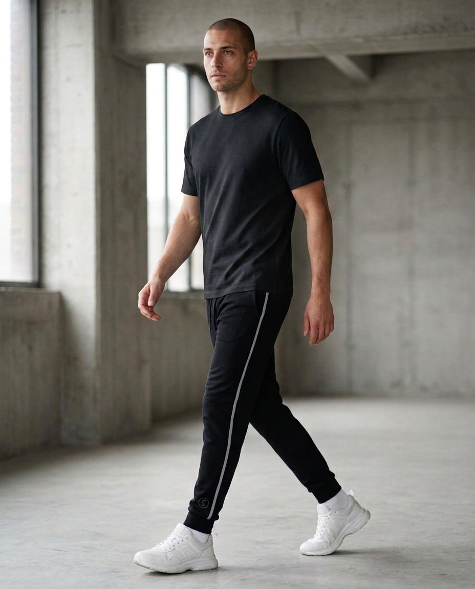 SHIFT Tapered Jogger in Black