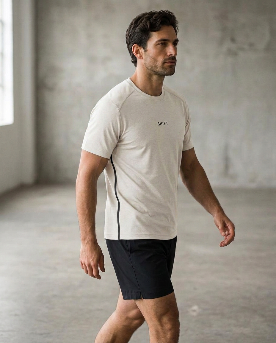 SHIFT Essential Tee in Off White