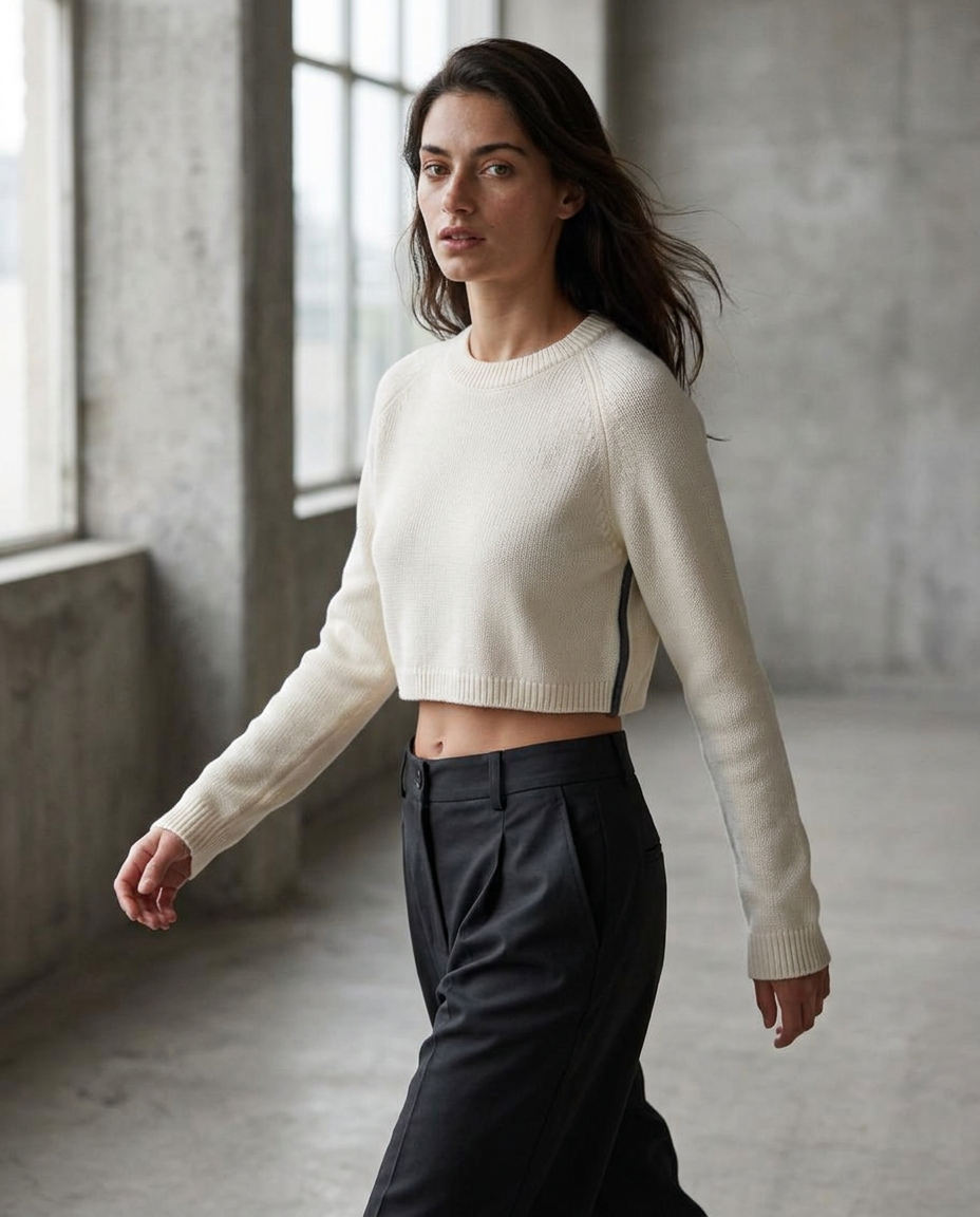 SHIFT Cropped Sweater view 2